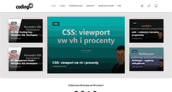 Desktop Screenshot of codingtv.pl